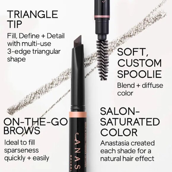 41% SALE 💛2 Anastasia SOFT BROWN Brow Definer Triangular Brow Pencils ✨BNIBs - Picture 7 of 15